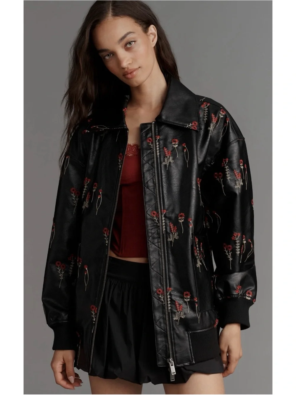 Anthropologie Embroidered Jacket S
